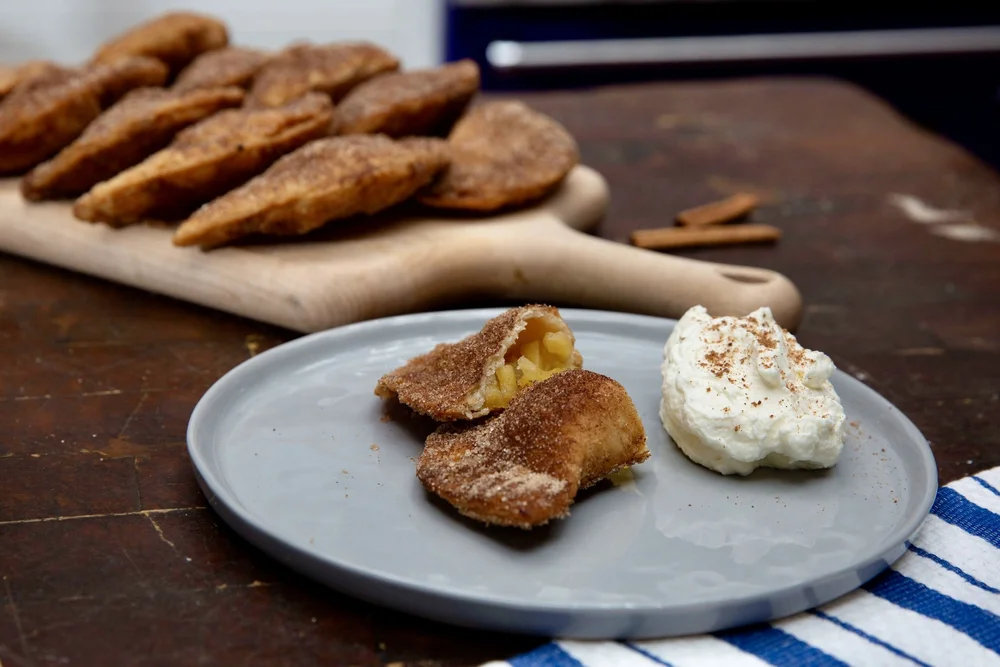 Apple Empanadas with Bourbon Whipped Cream The Ranch Table